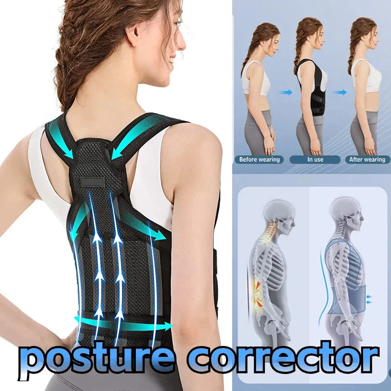 Posture Corrector Back Orthopedic Straps for Men and Women Fully Adjustable Spinal Brace Comfortable Effective Upper Back Brace by Quickfindgoods