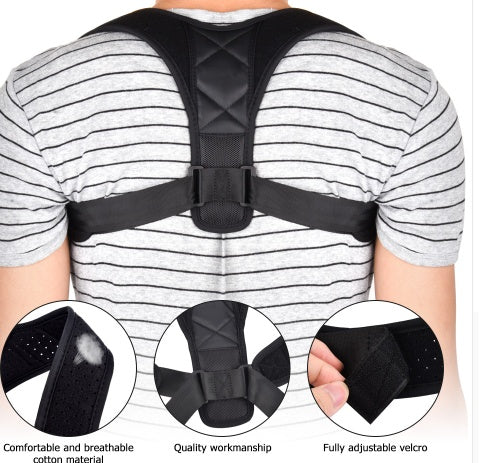 Adjustable Posture Corrector Back Support Strap Brace Shoulder Spine Support Lumbar Posture Orthopedic Belt by null
