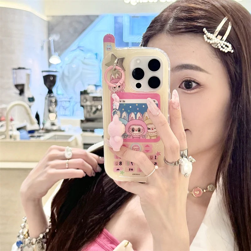 Funny Cute 3D Mobile Phone Shape Case For iPhone 16 Pro 15 14 13 Pro Max Back Cover with Charm Kawaii Cartoon Silicone Cases by Quickfindgoods