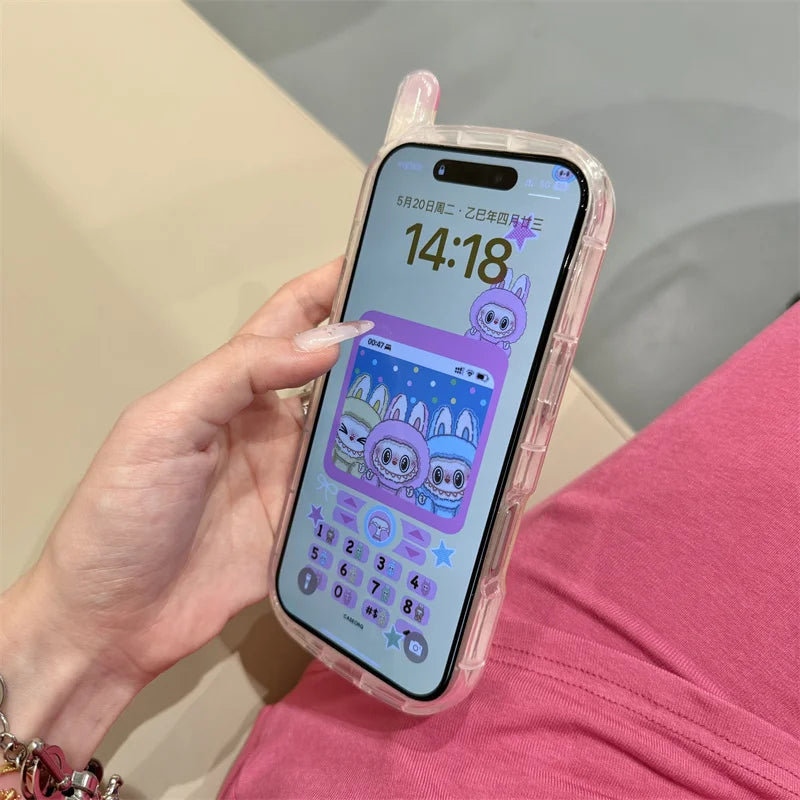 Funny Cute 3D Mobile Phone Shape Case For iPhone 16 Pro 15 14 13 Pro Max Back Cover with Charm Kawaii Cartoon Silicone Cases by Quickfindgoods