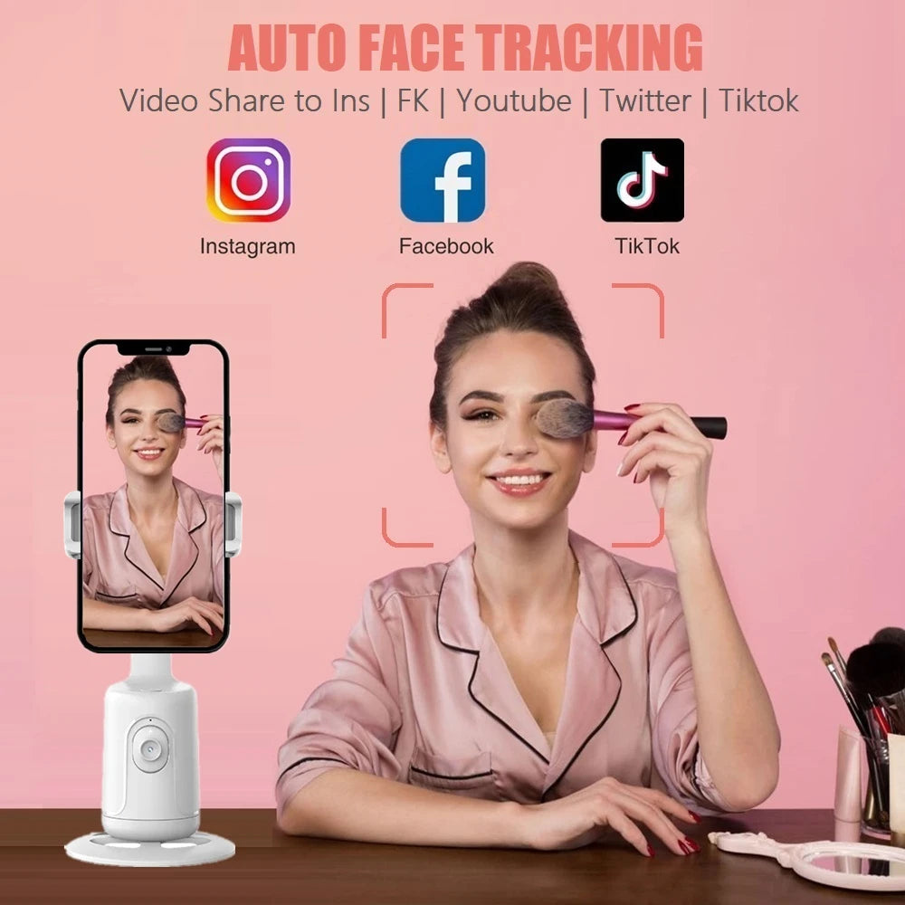 Auto Face Tracking Phone Holder 360° Rotation Motion