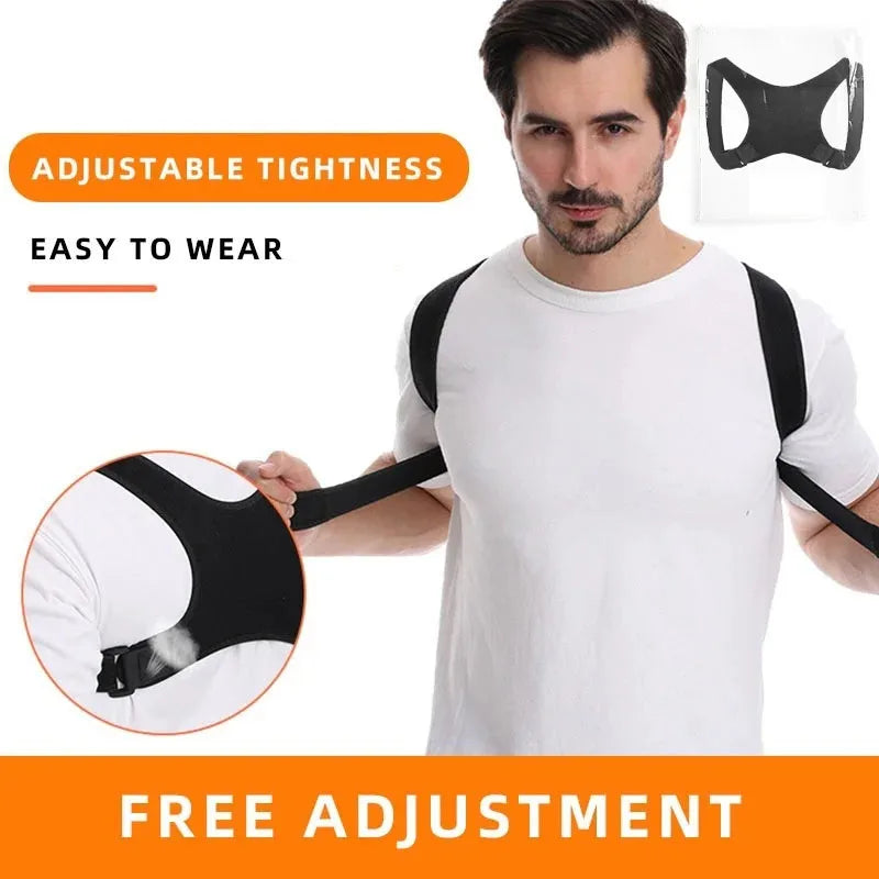 Posture Support Belt for Better Alignment - Lightweight Back Support for Sitting & Standing, Helps Maintain Upright Posture