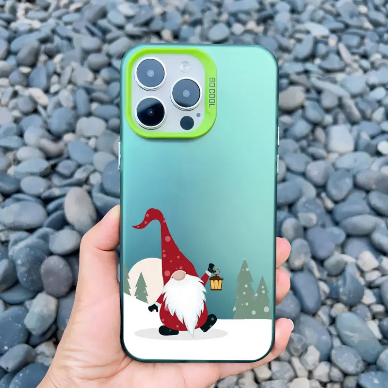 Cute Merry Christmas Santa Claus Phone Case for iPhone 16 15 14 Pro Max 13 12 11 Pro Max Mini 15 14 Plus Shockproof Laser Covers
