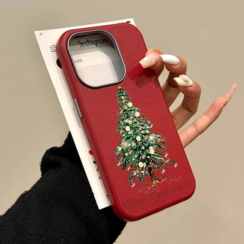 Christmas Tree Cartoon Cute Phone Case For iPhone 11 Cases iPhone 13 12 14 15 16 Pro Max 7 8 Plus X XS XR SE2 Shockproof Cover