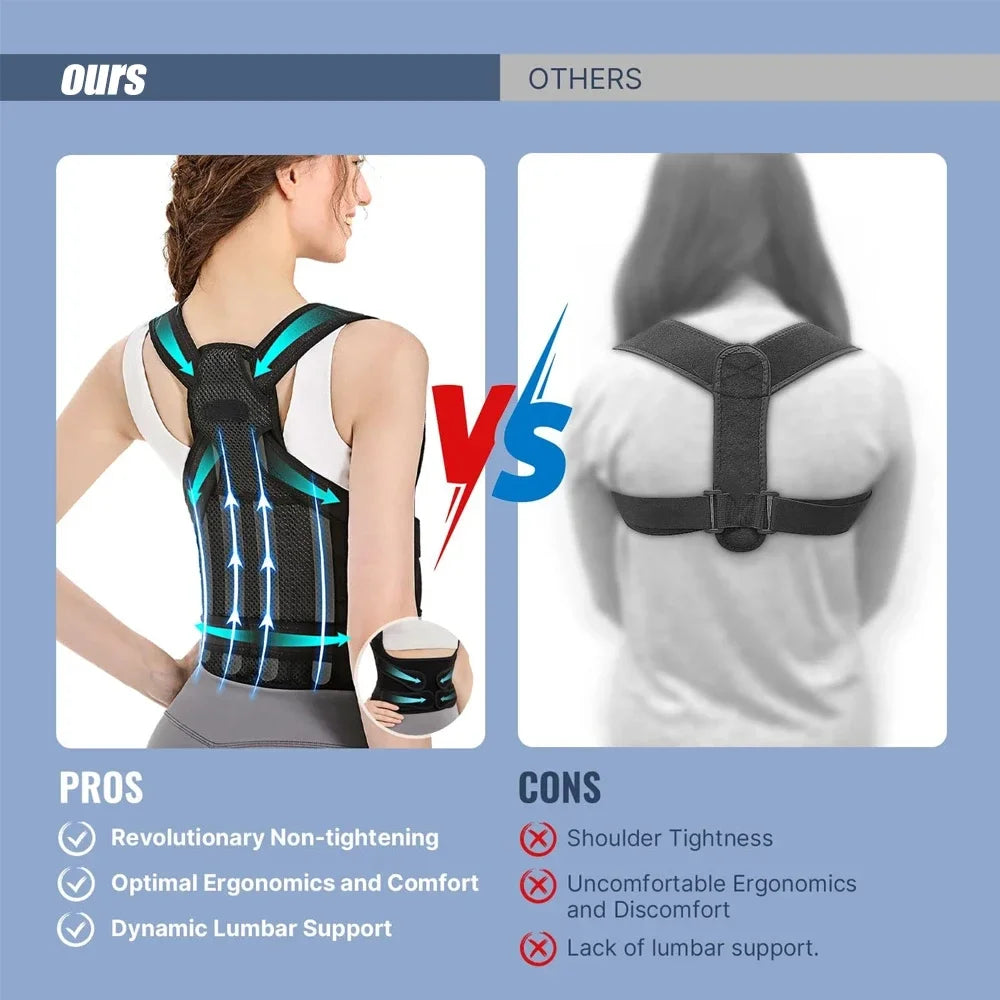 Posture Corrector Back Orthopedic Straps for Men and Women Fully Adjustable Spinal Brace Comfortable Effective Upper Back Brace by Quickfindgoods