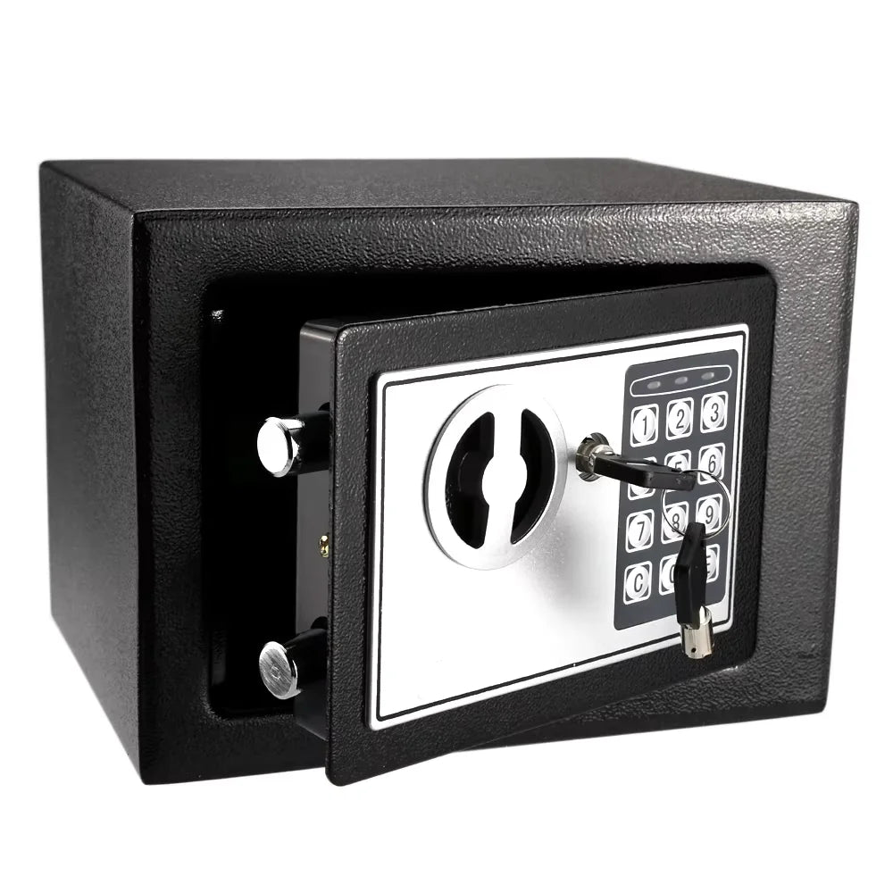 2025 NEW Electronic Digital Keypad Lock Safe Security Box All Steel for Home Office Password and Key Unlock Safe and Compact by Quickfindgoods