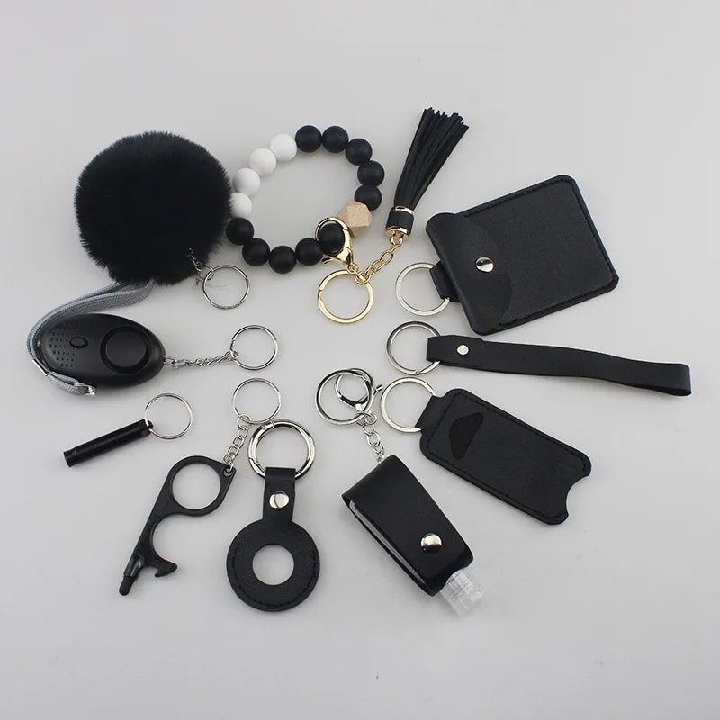Self Defense Security KeychainSafety Keychain Full Set Set with Personal Alarm Protective Keychain Accessories for Women Girls by Quickfindgoods
