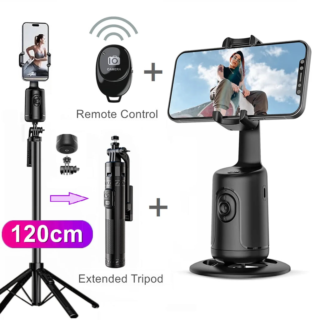 Auto Face Tracking Phone Holder 360° Rotation Motion