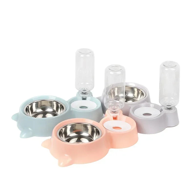 Automatic Pet Feeder & Water Bowl Set by Quickfindgoods