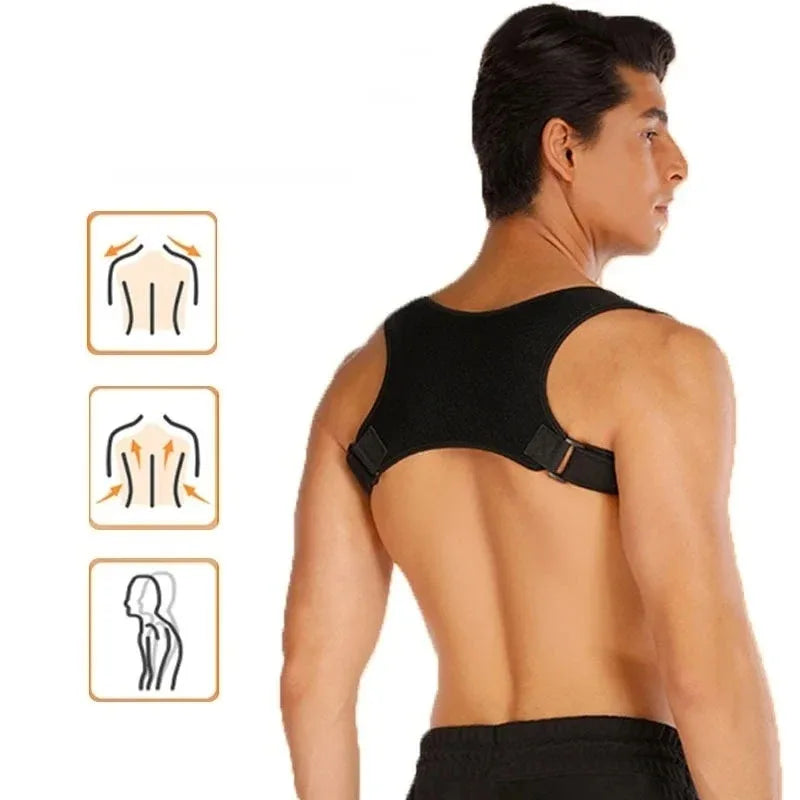 Posture Support Belt for Better Alignment - Lightweight Back Support for Sitting & Standing, Helps Maintain Upright Posture