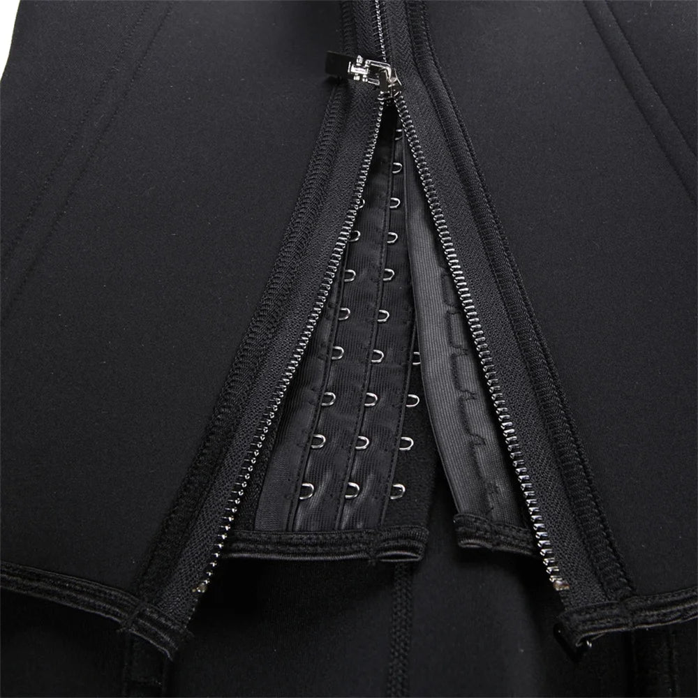 Waist Trainer Tank Top For Women Zipper Body Shaper Tummy Control Sleeveless Top, Women's Activewear Body Shaping Underwear by Quickfindgoods