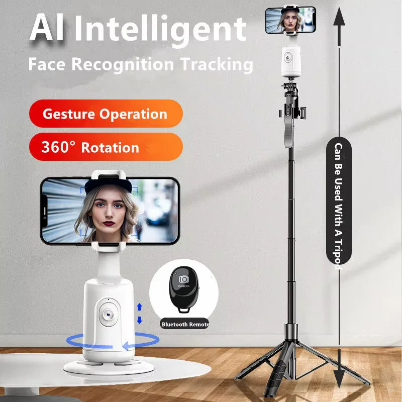 Auto Face Tracking Phone Holder 360° Rotation Motion