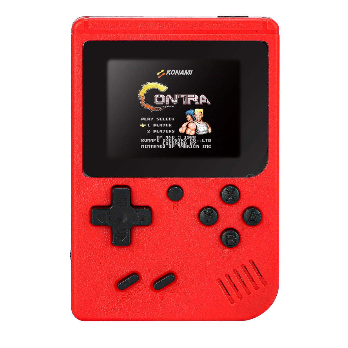 A Red Retro Classic Games Children's Handheld Small Game Console With 400 Game Charging Can Be Connected To The Tv