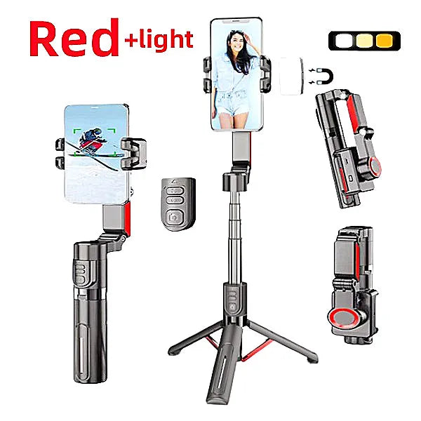 FANGTUOSI AI face tracking Tripod for Smartphone Stabilizer 360 Auto Rotation Follow with Remote Selfie tripod