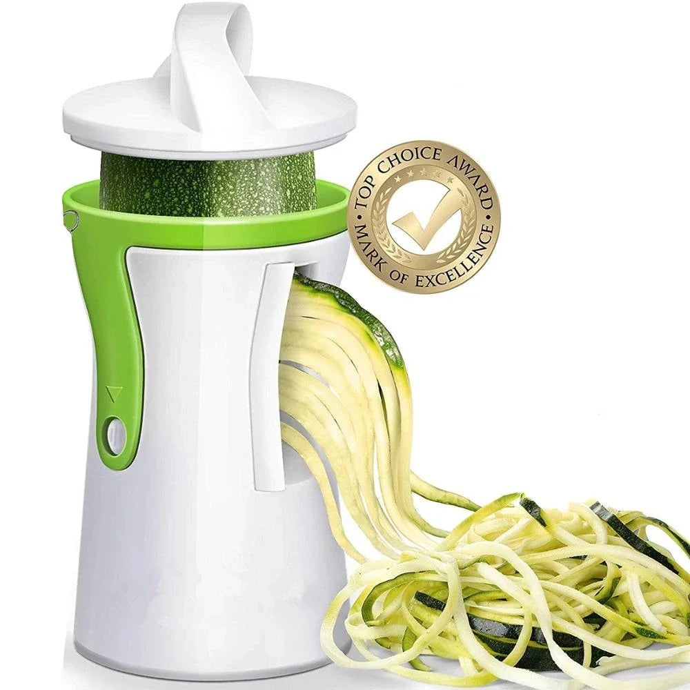LMETJMA Heavy Duty Spiralizer Vegetable Slicer Vegetable Spiral Slicer Cutter Zucchini Pasta Noodle Spaghetti Maker KC0335 by Quickfindgoods