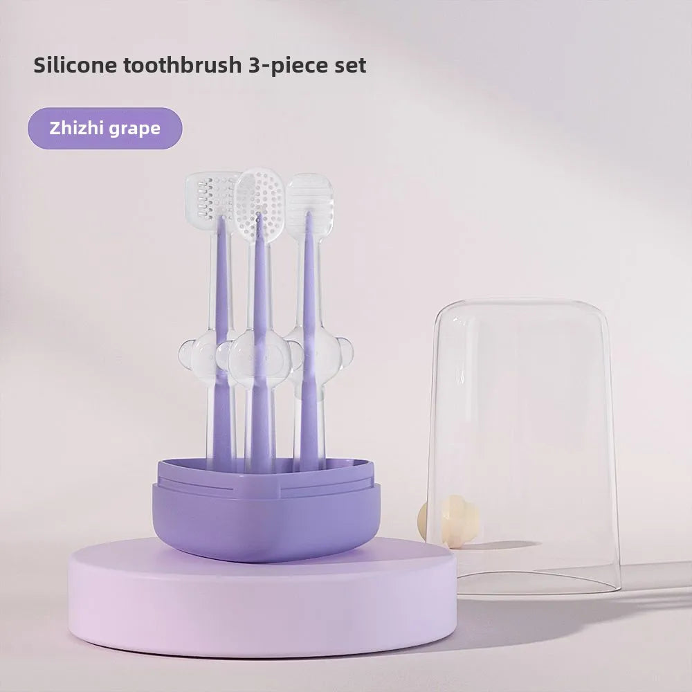 Pet Silicone Toothbrush and Toothpaste Set Teeth Cleaning for Cats and Dogs Pet Teeth Oral Cleaning Pet Products Supplies by Quickfindgoods