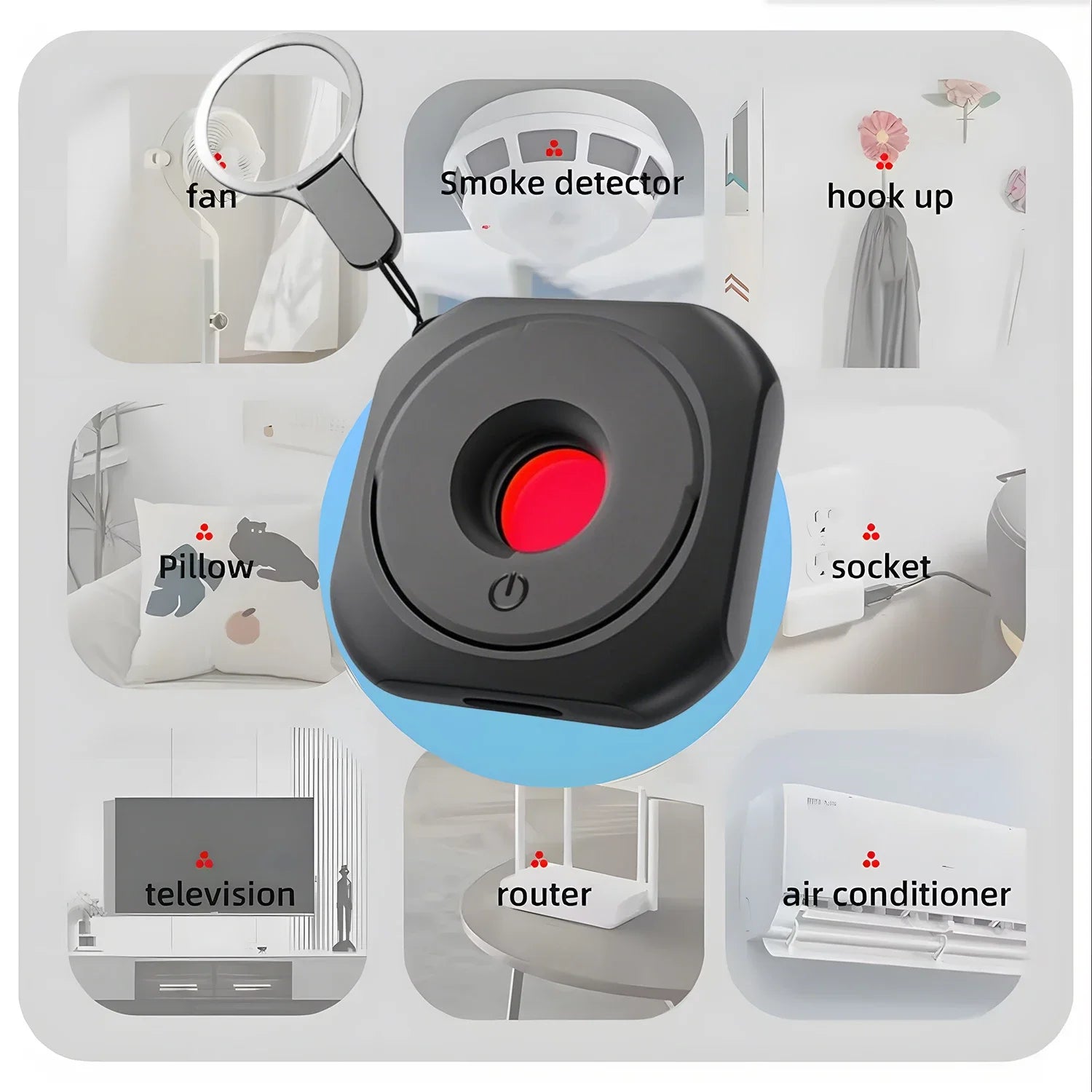 Hidden Camera Detector Mini Spy Camera Finder for Hotel Anti Peeping Device Anti Surveillance Inspection Travel Accessories