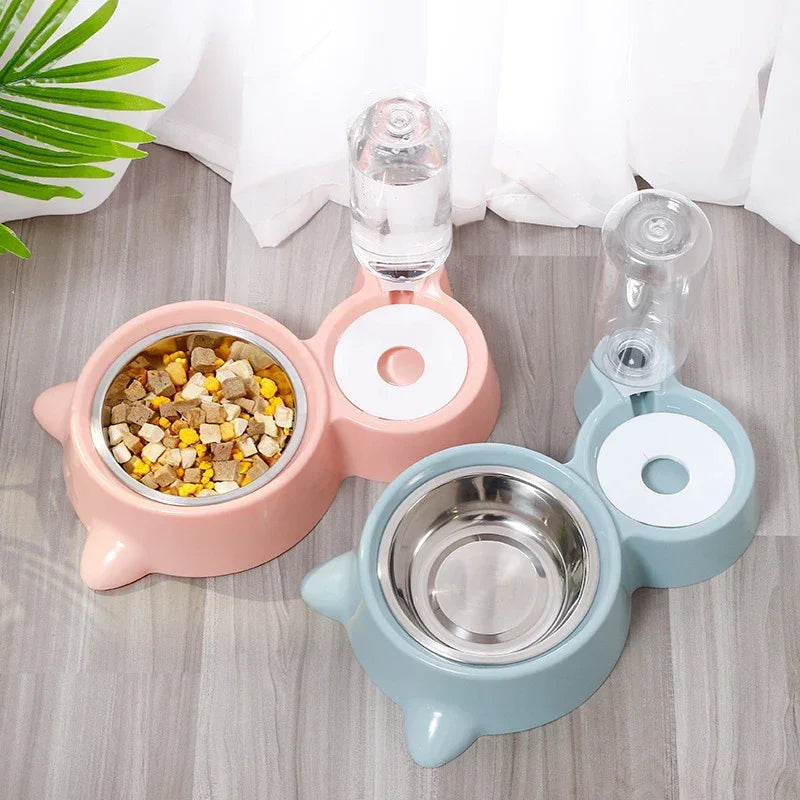 Automatic Pet Feeder & Water Bowl Set by Quickfindgoods