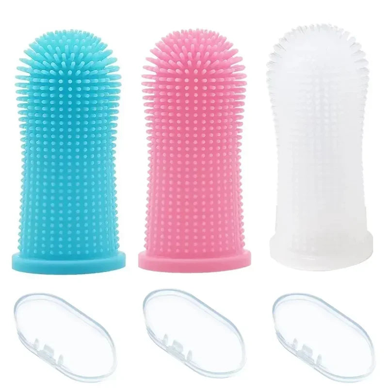 3/1pcs pet finger toothbrush Pet Products cat toothbrush for dog products teeth cleaning for small dogs cats clean teeth Puppy by Quickfindgoods