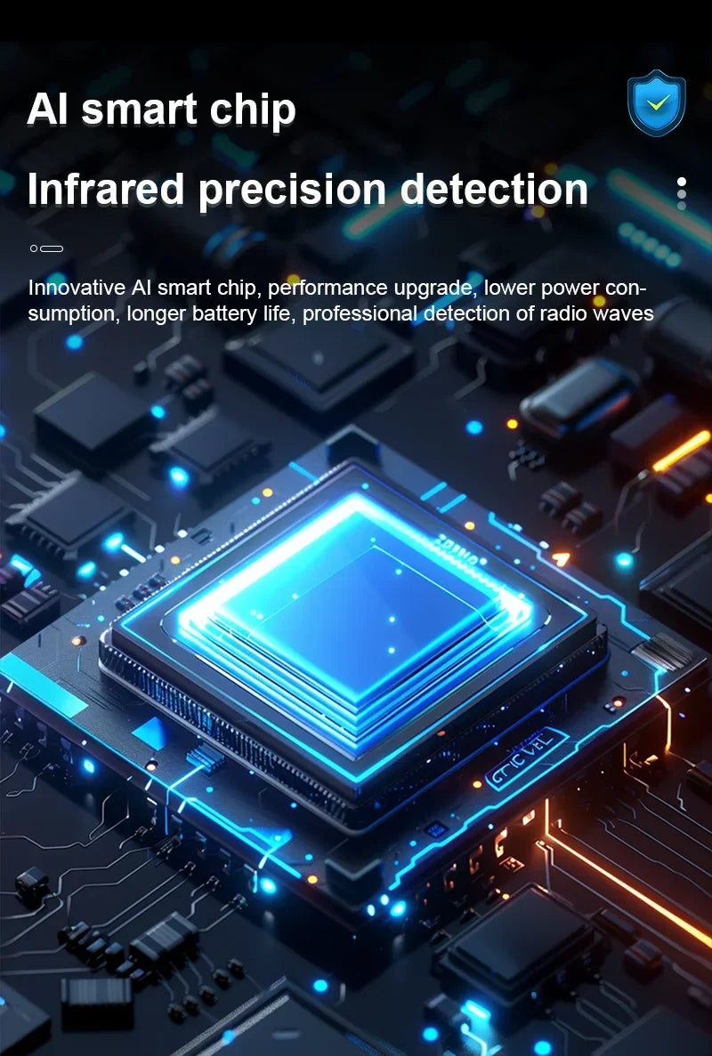 Hidden Camera Detector Anti-Spy Car GPS Tracker Listening Device Bug RF Wireless All Signal Scanner Gadget Security Protection