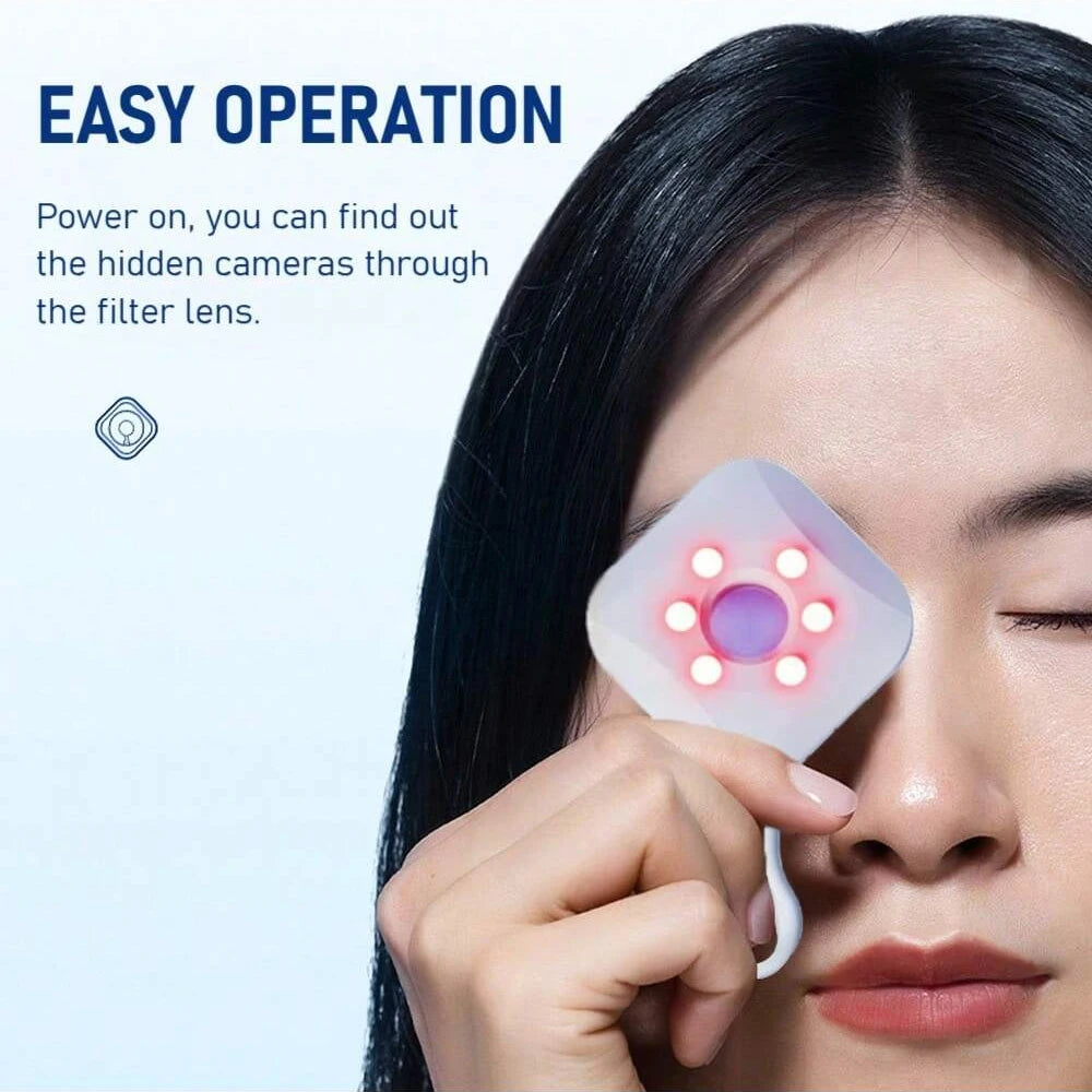 Hidden Camera Detector Small Hidden Camera Finder Spy Camera Detector For Hotel,Home, Bedroom, Bathroom, Etc USB Rechargeable