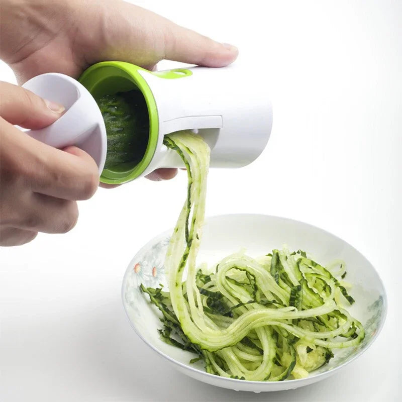 LMETJMA Heavy Duty Spiralizer Vegetable Slicer Vegetable Spiral Slicer Cutter Zucchini Pasta Noodle Spaghetti Maker KC0335 by Quickfindgoods
