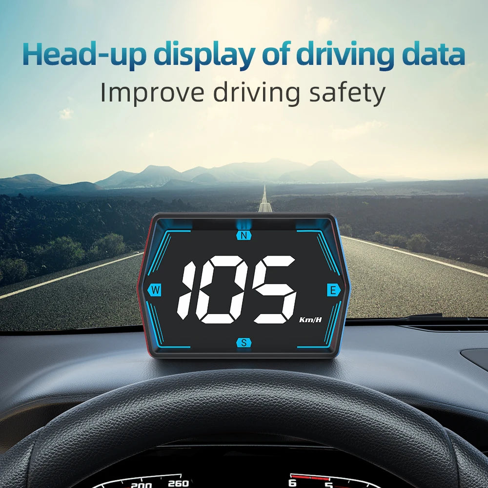 G20 GPS Car Digital Speedometer HUD Head-Up Display Eletronics Speed Alarm Gadgets Inteligentes compass USB Plug For All Cars by Quickfindgoods