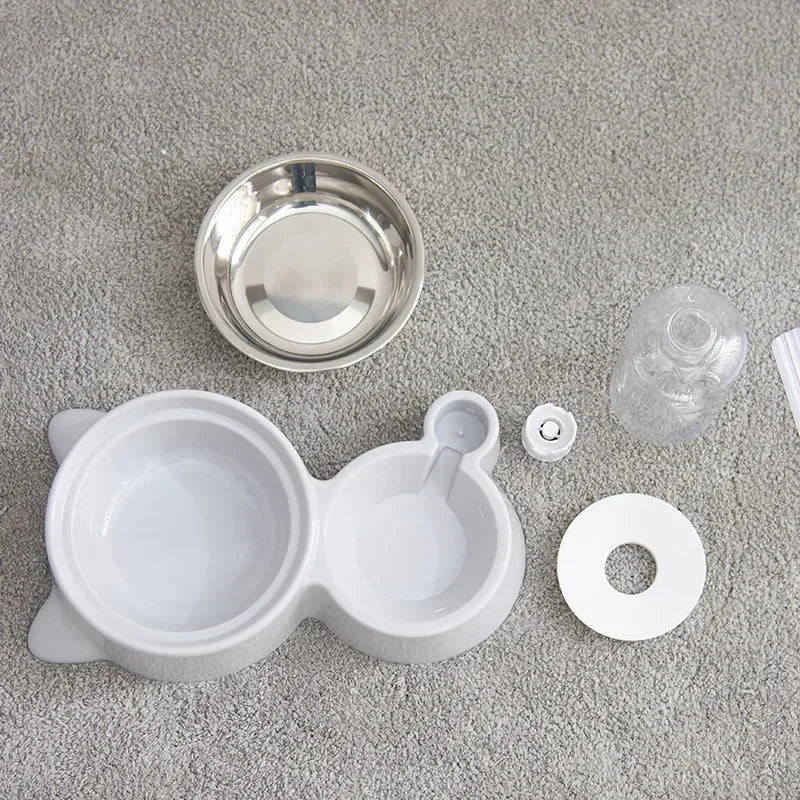 Automatic Pet Feeder & Water Bowl Set by Quickfindgoods
