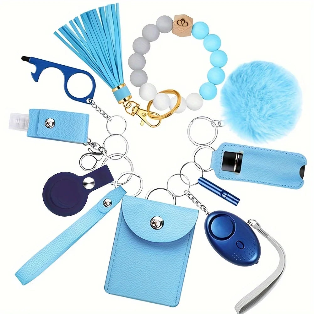 Self Defense Security KeychainSafety Keychain Full Set Set with Personal Alarm Protective Keychain Accessories for Women Girls by Quickfindgoods
