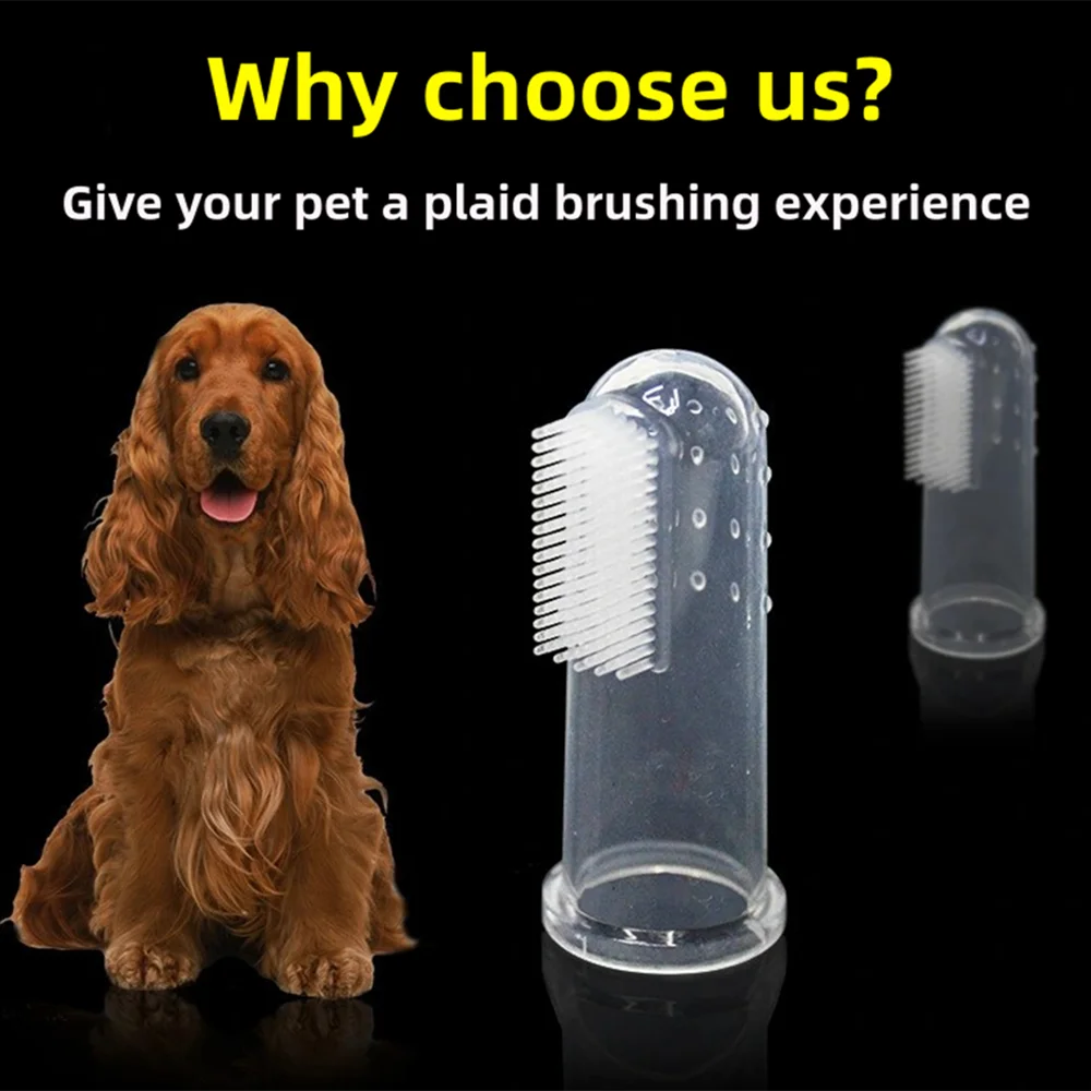 Pet Silicone Finger Cots Toothbrush Cats Dogs Brushing Finger Cots Pet Teeth Oral Cleaning Products In Addition Perros by Quickfindgoods