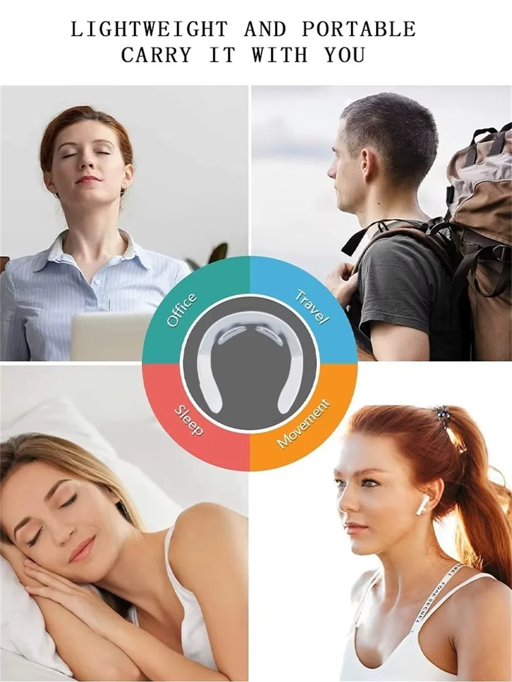 Cervical Massager Protable Cross-border Neck Massager Neck Shoulder Protector Massager Carry Around Mini Cervical Spine Relaxers