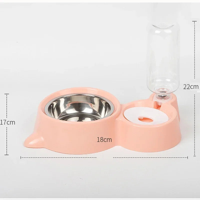 Automatic Pet Feeder & Water Bowl Set by Quickfindgoods