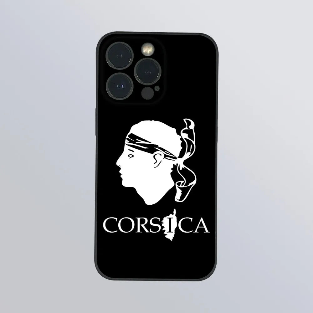 Corse Corsica Phone Case For iPhone 16 15 14 13 Pro Max Plus Mini Frosted Soft Shell Funda Shockproof Cases by Quickfindgoods