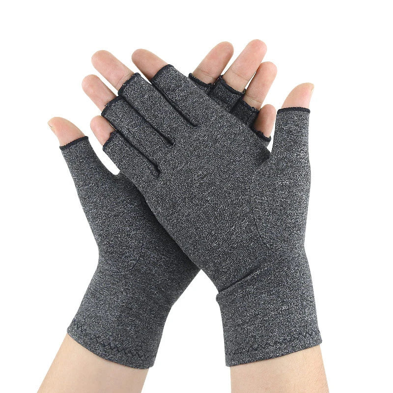 Relieve Hand Discomfort with 1pair Fingerless Compression Gloves by Quickfindgoods
