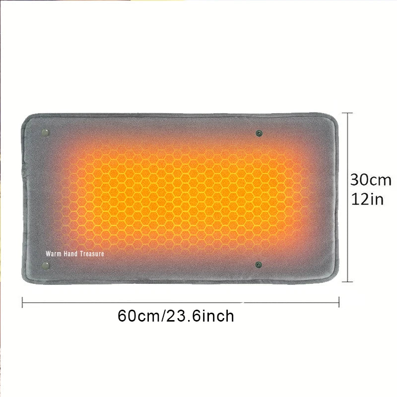 New Graphene Quick Heating Warming Pad with Adjustable Temperature and Timing USB Power Supply Office and Home Warming Handbags by Quickfindgoods