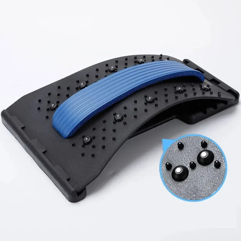 Multi-Level Back & Neck Stretcher - Adjustable Lumbar Support for Deep Stretch, Yoga-like Flexibility by Quickfindgoods