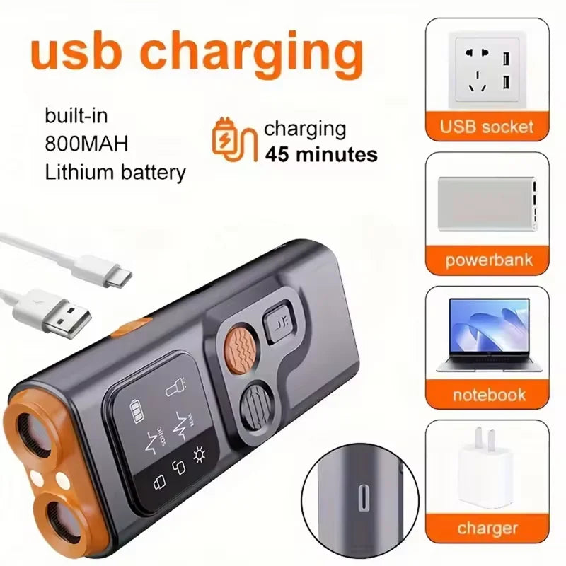 Self-defense Flashlight Security Lighting Products for Help Self-defense Ultrasonic Dog Repeller by Quickfindgoods