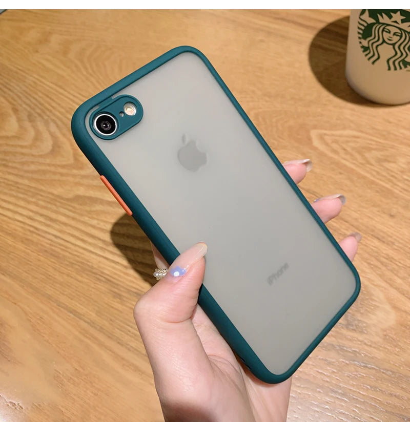 The New Anti-drop 2 in 1 Case For iphone SE 2020 Phone Case for iphone 7 8 SE2 2020 2022 Frosted Fine Pore Skin Protection Cases by Quickfindgoods