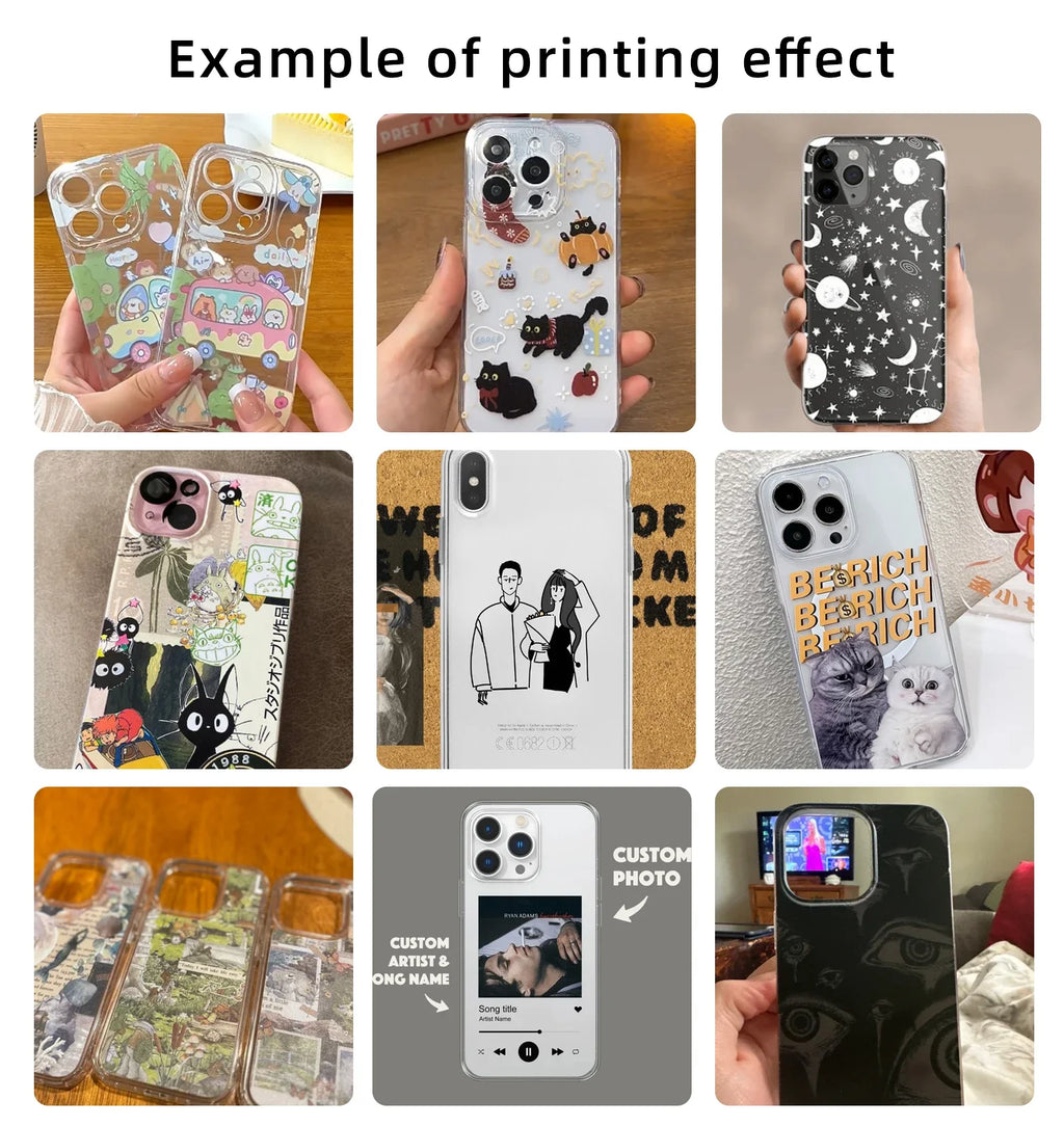 Customized transparent Soft Phone Case for iPhone 17 16 15 14 13 12 Pro Max Plus Soft Cover Personalized Design DIY Photo by Quickfindgoods