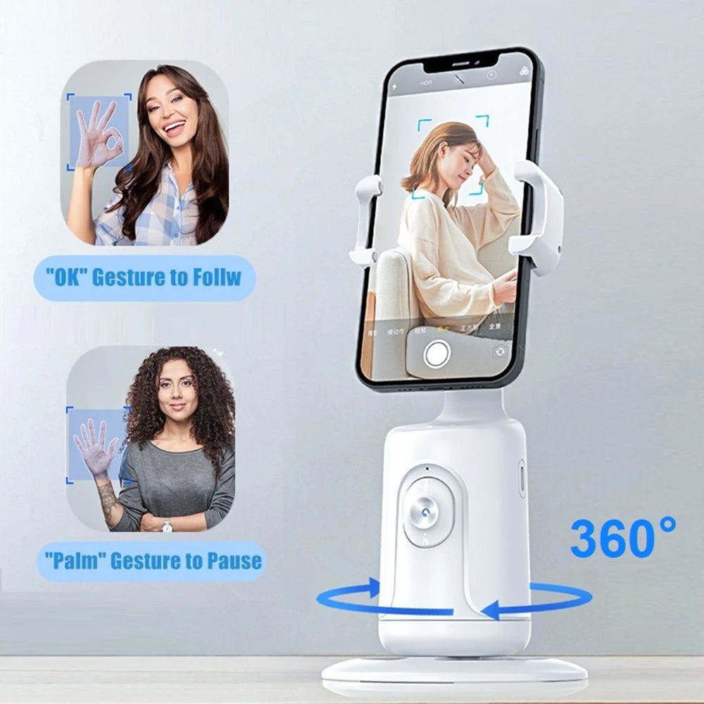 Auto Face Tracking Phone Holder 360° Rotation Motion