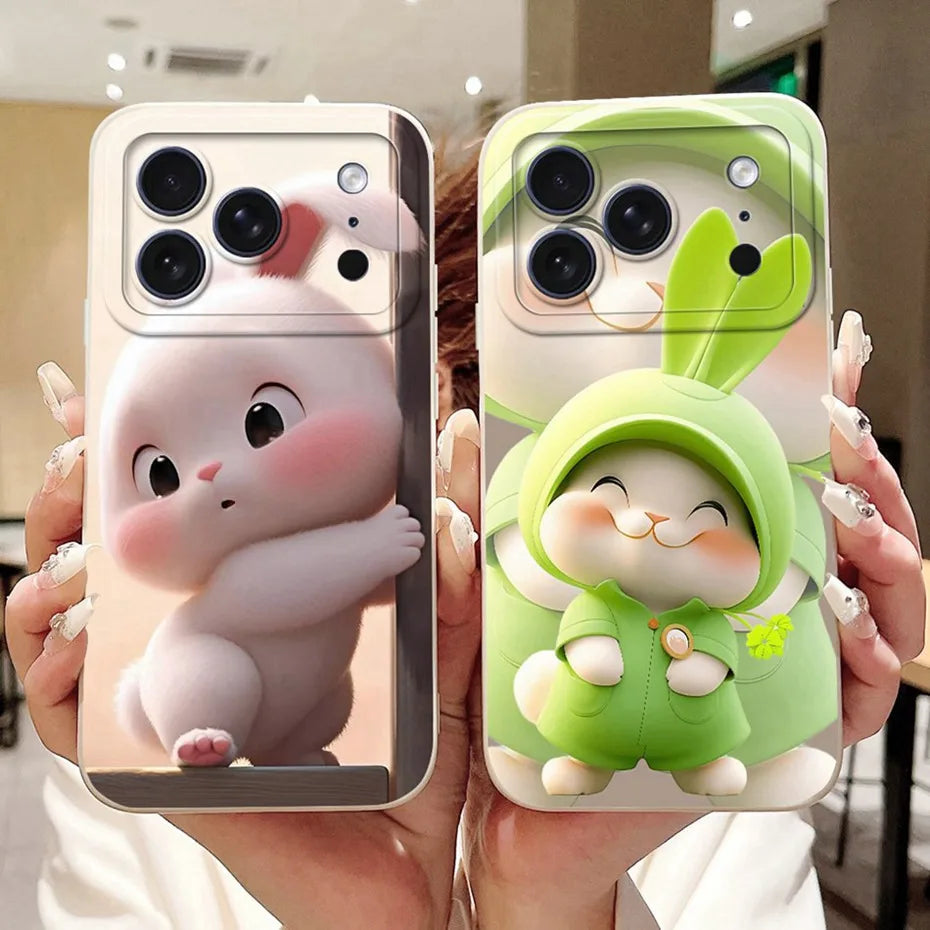Cute Cartoon Phone Case For iPhone 17 Pro Max 17 Air Soft Silicone Shockproof Cases For iPhone17 17Pro 17Air Covers Bumpers