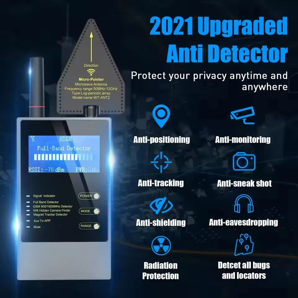 Wireless Bug Mini Spy Gadgets Detector Antiradar Hidden Camera Spy GSM GPS Tracker Eavesdropping Spy Devices Magnetic Detectors by Quickfindgoods