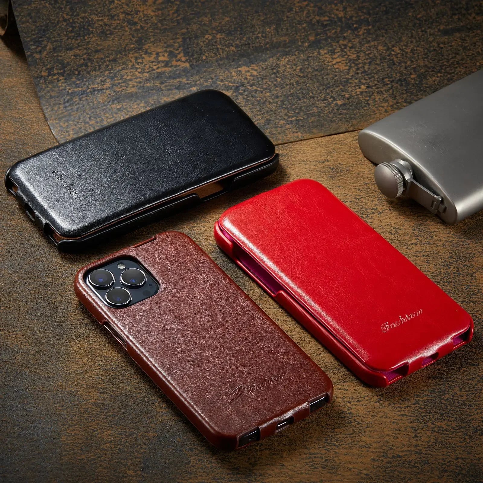 Business Leather Flip Cases For Iphone SE 7 8 13 12 11 14 15 Pro Vertical Classic Holder Phone Cover For Iphone 15Pro XS Max XR by Quickfindgoods