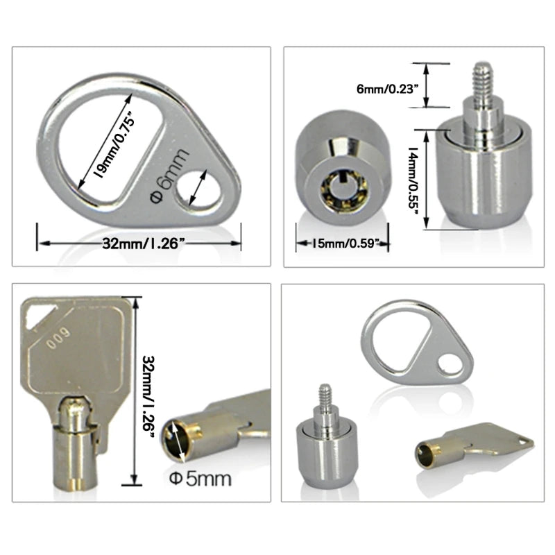 Security Keys Lock Protections Anti-theft Office Desktop Computer PC Hosting Chassis Management Computer Case Lock with Keys Re by Quickfindgoods