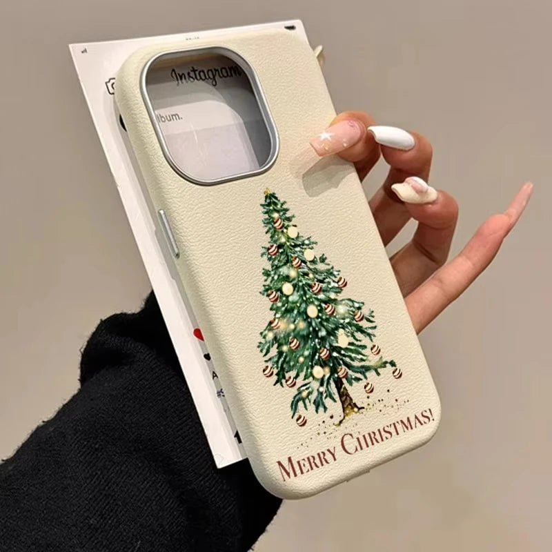 Christmas Tree Cartoon Cute Phone Case For iPhone 11 Cases iPhone 13 12 14 15 16 Pro Max 7 8 Plus X XS XR SE2 Shockproof Cover