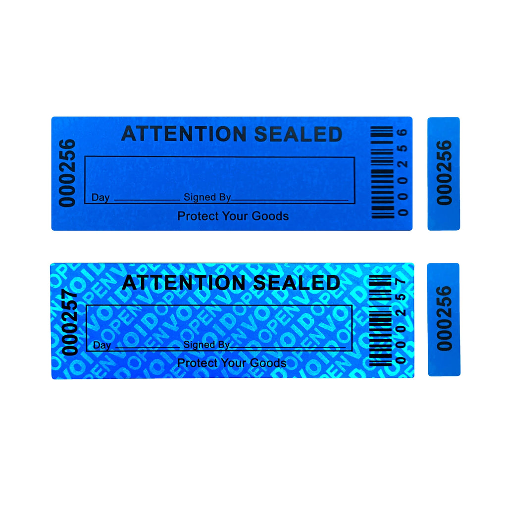 Tamper Proof Security Warranty Labels/ Stickers/ Seals for Reusable Package or Expensive Surface with Serial Numbers by Quickfindgoods