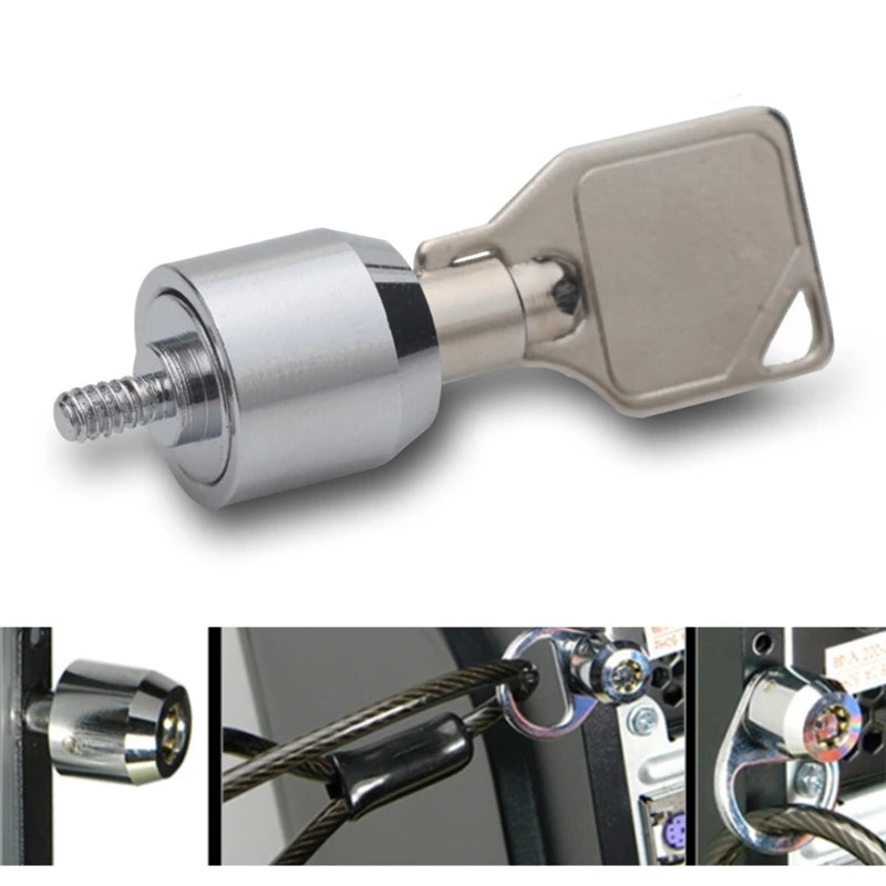 Security Keys Lock Protections Anti-theft Office Desktop Computer PC Hosting Chassis Management Computer Case Lock with Keys Re by Quickfindgoods