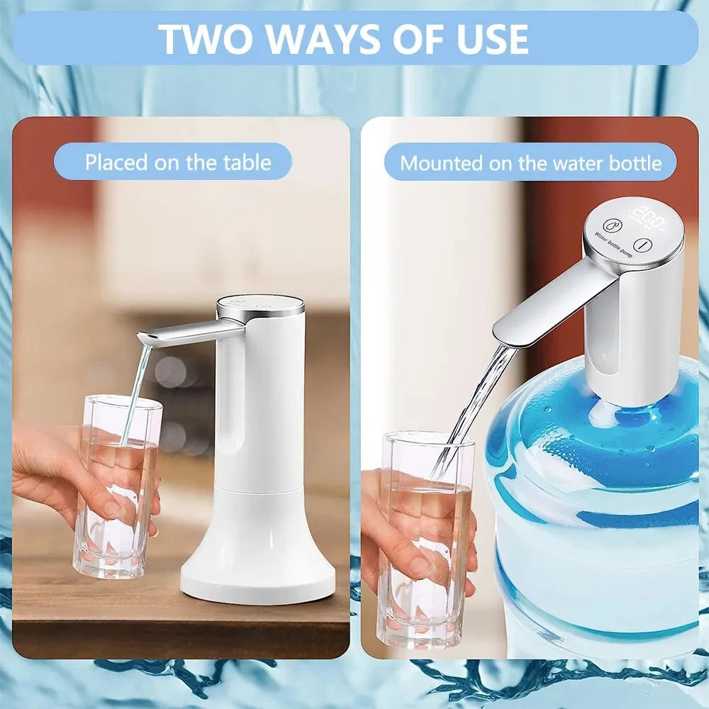 New Arrival Home Gadgets Smart Home Gadgets Electric Water Pump Folding Automatic Drinking Water Bottle Dispenser by Quickfindgoods