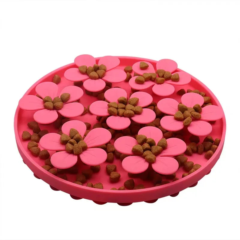 Pet Products Mat For Dogs Cats Slow Food Bowls With Suction Cup Feeding Food Silicone Lick Pad Dog Slow Feeders Treat Dispensing by Quickfindgoods