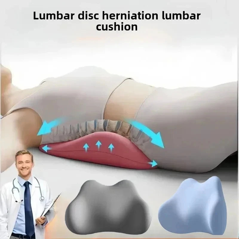 Special Lumbar Support Cushion Sleep Lumbar Pillow Ergonomic Soft Comfortable Memory Cotton Bed Lumbar Protrusion Back Support by Quickfindgoods